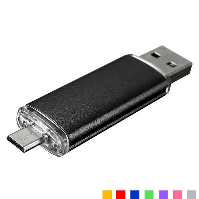 32 GB флаш диск- USB 2.0 и микро USB конектор, 8 цвята 1