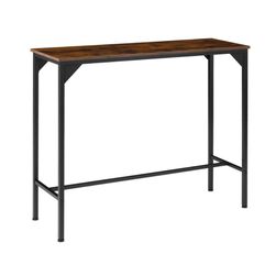 Barový stôl Kerry 120x40x100,5cm Priemyselné tmavé drevo, rustikálny ZO_404339