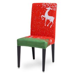 Bożonarodzeniowy pokrowiec na krzesło VZM041