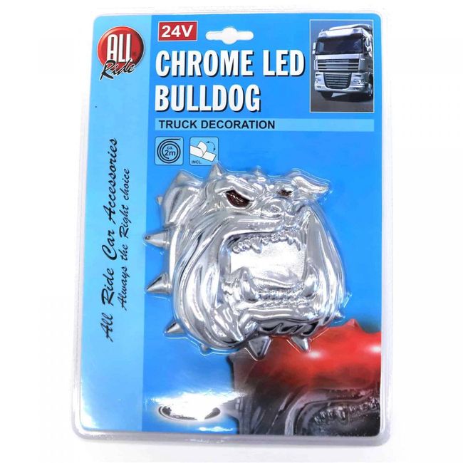 AllRide LED dekorácia pre nákladné vozidlá - Bulldog chróm ZO_106856 1