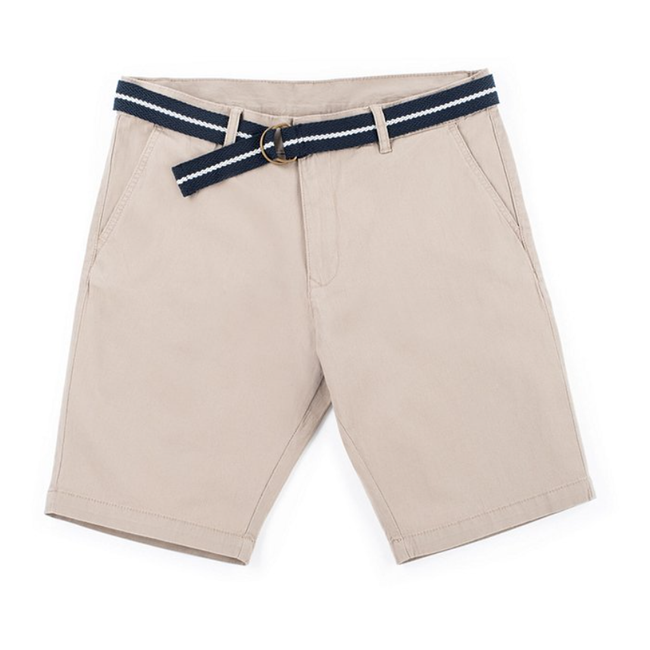 Pantaloni scurți chino pentru bărbați cu curea - bej, Dimensiuni textile CONFECTION: ZO_3c433bc4-c52c-11ec-8910-0cc47a6c9370 1