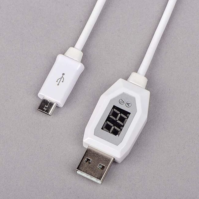 Cablu micro USB cu afișaj 1