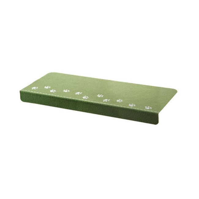 Fluoreszkáló lépcsőszőnyeg mancsokkal - Zöld 1