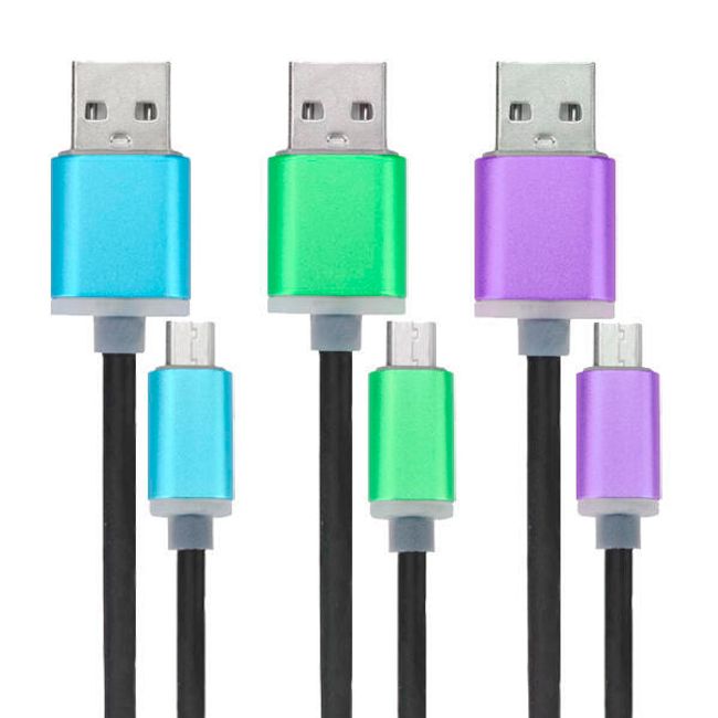 Micro USB kabel se světlem - 3 barvy 1