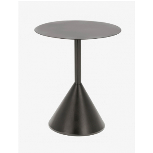 Čierny kovový okrúhly konferenčný stolík Yinan 48 cm ZO_260658 1