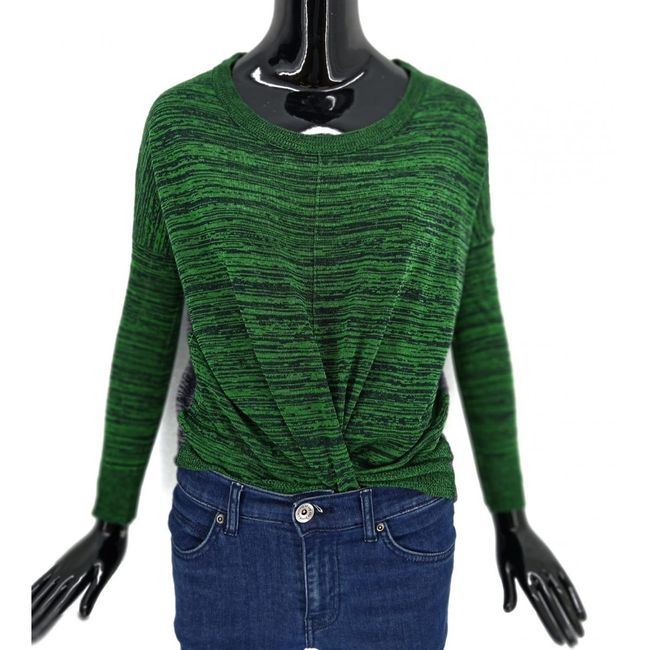 Дамски пуловер KERISMA, зелен - сив, размери XS - XXL: ZO_924d2f06-8b70-11ed-abbc-664bf65c3b8e 1