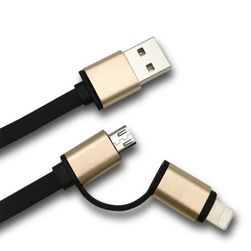USB 2in1 töltő- és adatkábel - 1 m