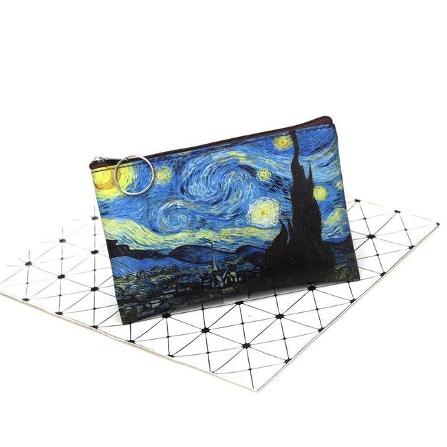 Peněženka pro ženy s barevným zapínáním Gogh 1