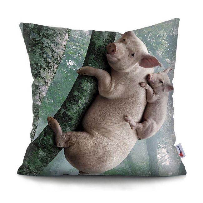 Slatka, smiješna presvlaka za jastuke za životinje, dvostrano presvlaka za jastuke s printom. SS_1005002906728626 1