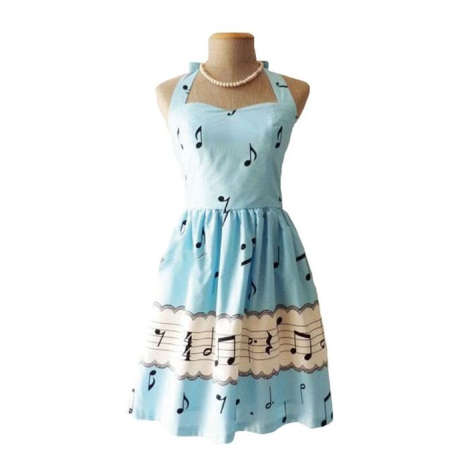 Dámske hudobné šaty v modrej farbe 1