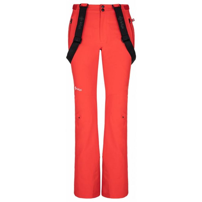 Damskie spodnie narciarskie Dampezzo - W czerwony, Kolor: Czerwony, Rozmiar tekstylny KONFEKCJA: ZO_192566-36 1