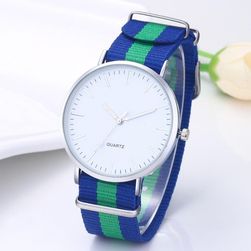 Náramkové hodinky s barevným páskem
