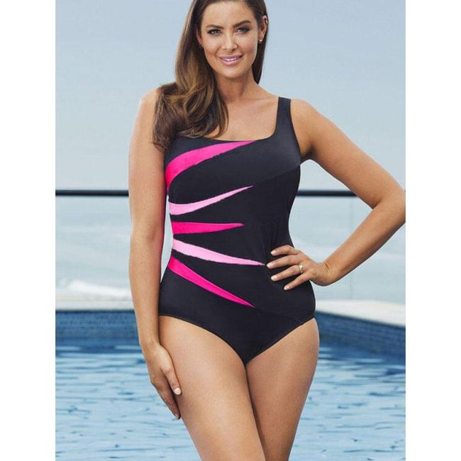 Jednodijelni kupaći kostim Sarah - 3 varijante roze - veličina br. 4, veličine XS - XXL: ZO_229557-L 1