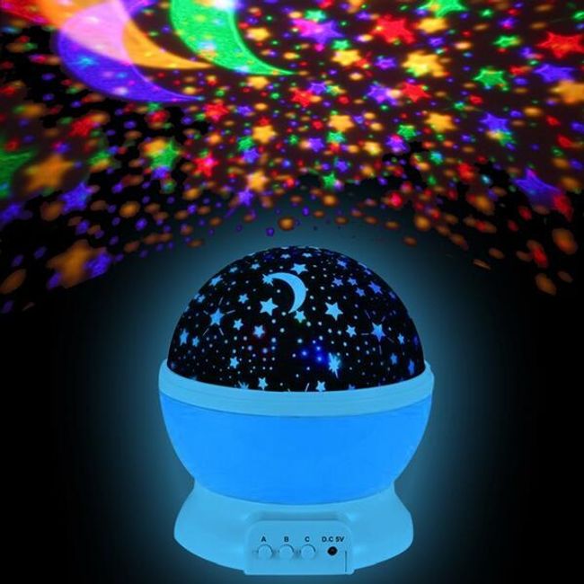 LED lampička s projekcí hvězdné oblohy - 3 barvy 1
