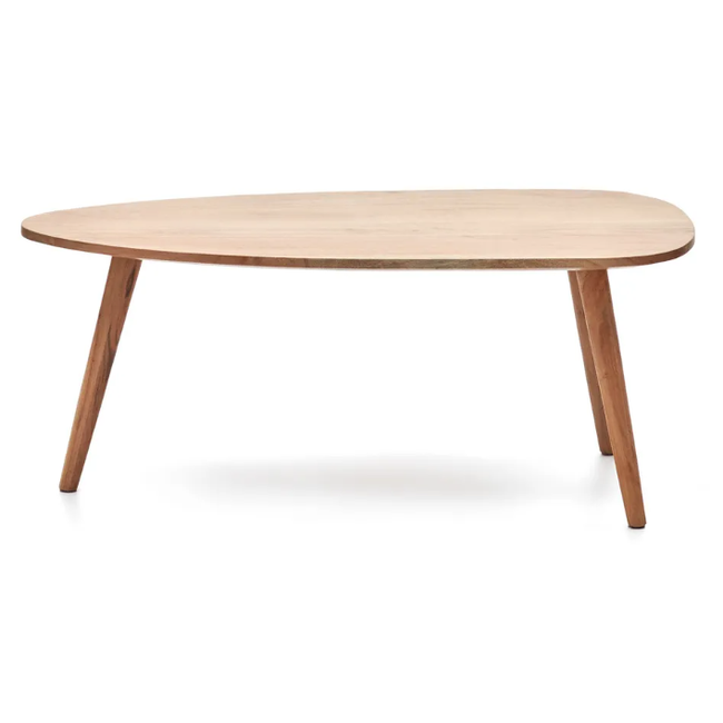 Konferenčný stolík z masívneho dreva akácie v prírodnej farbe 60x110 cm Eluana - ZO_266210 1