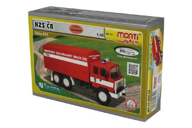 Stavebnica Monti System MS 74 Tatra 815 hasiči ČR 1:48 v krabici 22x15x6cm RM_40000074 1