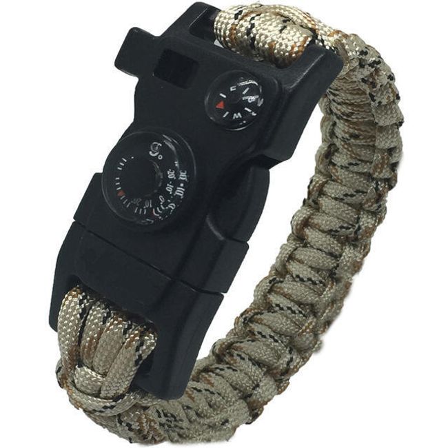 Outdoorový paracord náramek pro muže - 4 varianty 1