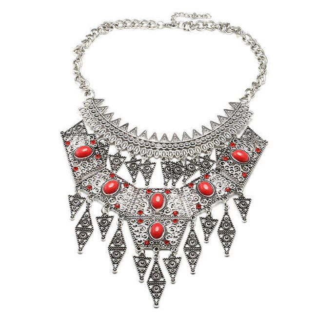 Dámský extravagantní náhrdelník ve vintage stylu 1
