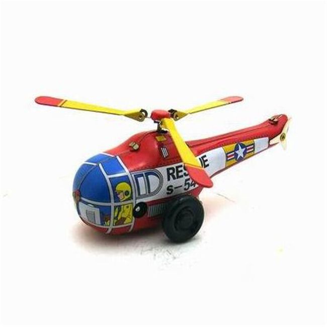 Plechová hračka na klíč - helikoptéra 1