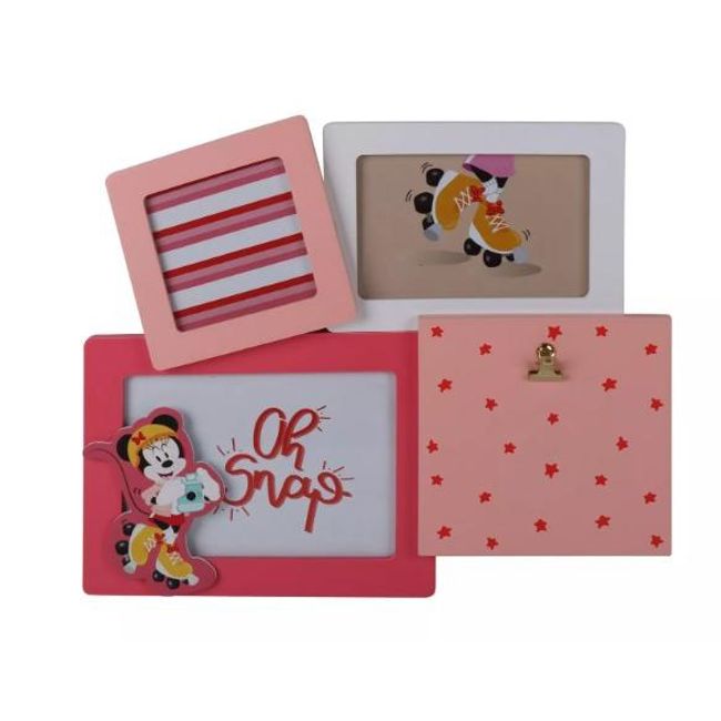 Fából készült képkeret 4 fényképre - Minnie Mouse ZO_246577 1