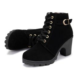 Botine de damă cu toc - 4 culori Negru - 39, PANTOF Mărimi: ZO_7368d894-b3c7-11ee-b40e-8e8950a68e28