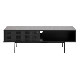 Czarny metalowy stojak pod telewizor 140x45 cm Angus ZO_244078