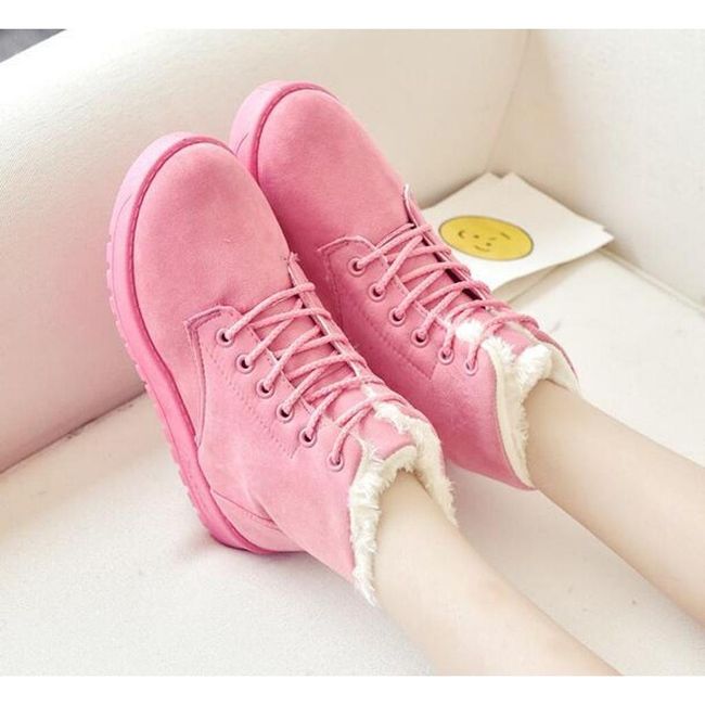 Dámske zateplené topánky Faye - 6 farieb Pink - 35, Veľkosti topánok: ZO_237036-35 1