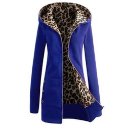 Paola ženska jesenska majica s leopard postavom plava - veličina br. 2, veličine XS - XXL: ZO_226959-S