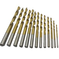 Sada metrických HSS vrtáků 1,5 - 6,5 mm - 13 kusů