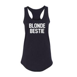 Majica bez rukava s natpisom BLONDE BESTIE i BRUNETTE BESTIE - 4 vel.