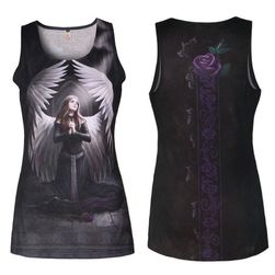 Tricou pentru femei cu imprimeu gotic