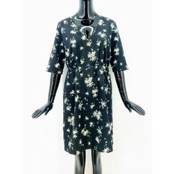 Rochie fashion de dama Etam, neagra/flori, Dimensiuni tesatura COFITERIE: ZO_a3488a3c-1891-11ed-894a-0cc47a6c9c84