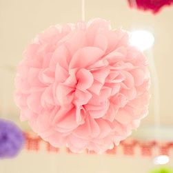 5 darab dekoratív papírgolyó esküvők és ünnepségek számára - 18 szín