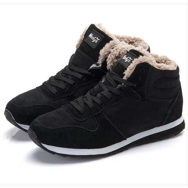 Unisex zimné tenisky s kožušinou - čierne, Veľkosti obuvi: ZO_77bb33b0-b3c7-11ee-985f-8e8950a68e28 1