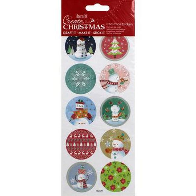 Vianočné pastelové nálepky s motívom snehuliaka ZO_9968-M6609 1