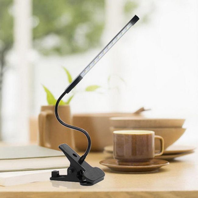 USB LED lampička s klipem - 2 barvy 1