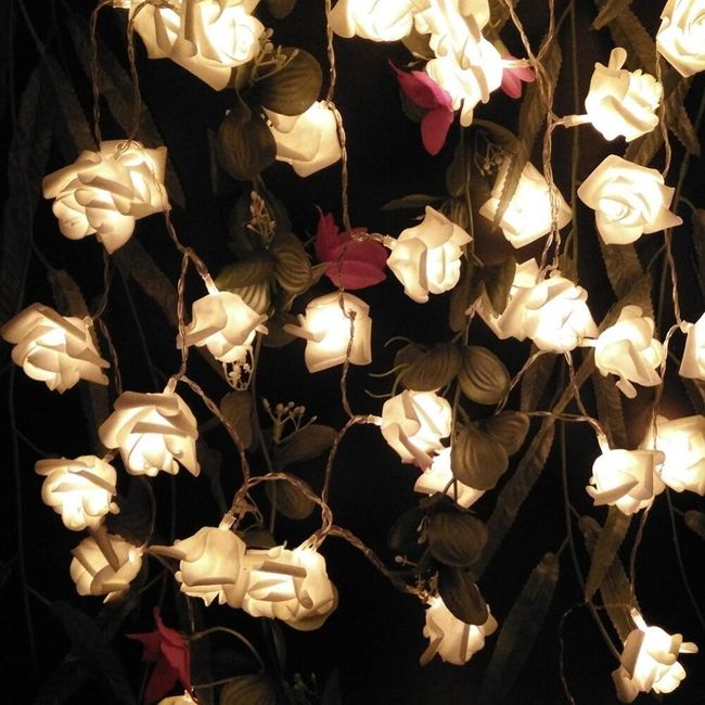 Świecące róże LED JKL56 1