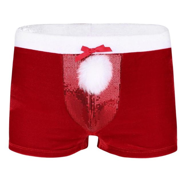 Vánoční pánské boxerky s flitry - 3 velikosti 1