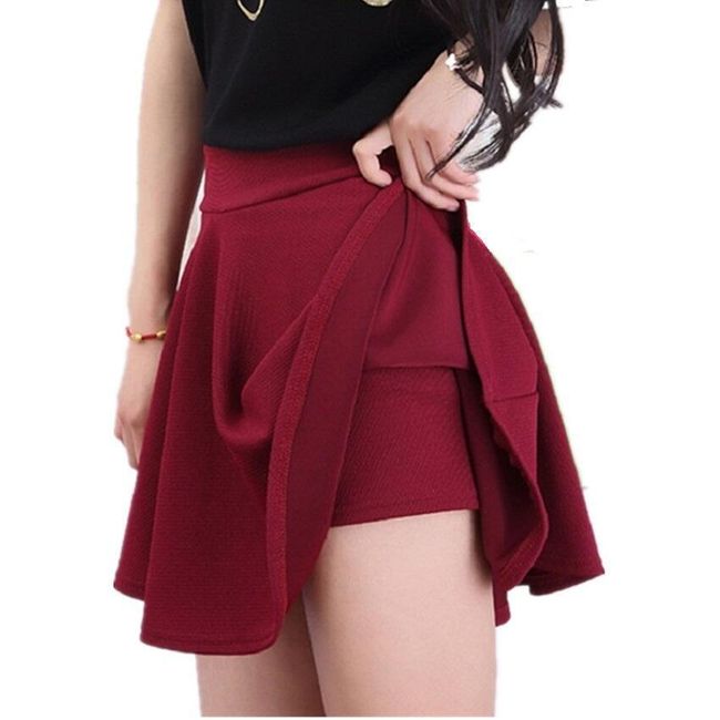 Еластична пола с къси панталони - 10 цвята 1