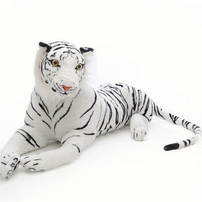 Biely plyšový tiger - 3 veľkosti 1