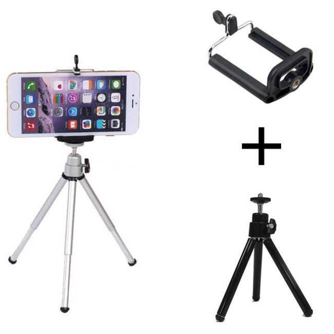 Stativ - tripod s držákem pro smartphony a fotoaparáty 1