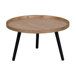 Beżowo-czarny stolik kawowy Mesa, ø 60 cm ZO_98-1E5540