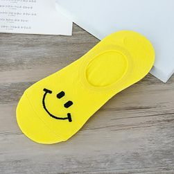 Krátké unisex ponožky se smajlíkem - různé barvy