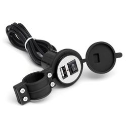 Incarcator cu usb si intrerupator pentru motocicleta