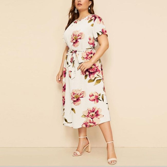 Damska plus size sukienka TF8521 1