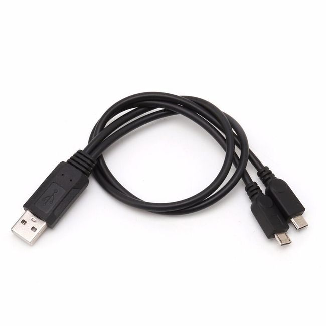 Přenosný dvojitý USB kabel 1
