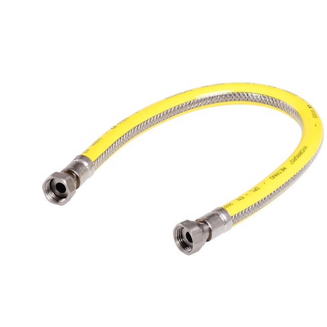 Furtun de gaz 200cm din oțel inoxidabil - flex - PVC ZO_245557 1
