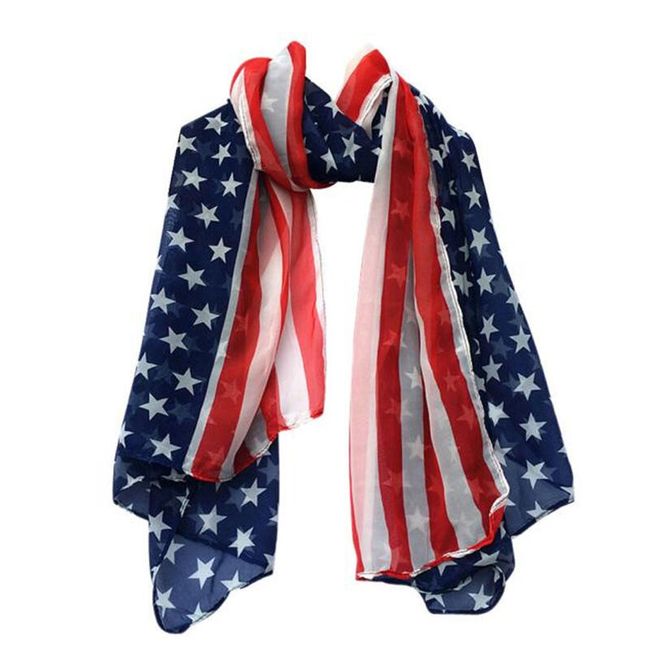 Dámský šátek - americká vlajka 1