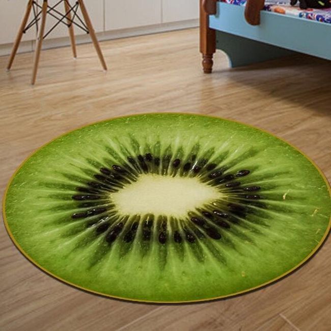 Okrúhly koberec v dizajne ovocia - 6 variantov 1