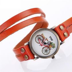 Hodinky s dámským bicyklem